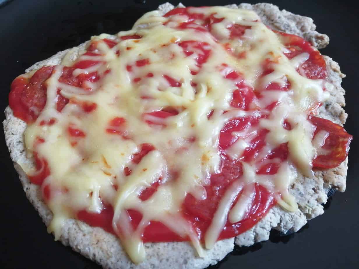 Gluténmentes minipizza kontaktgrillben